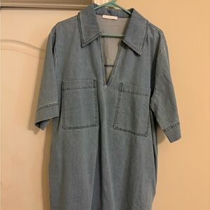 Karlie Light Blue Denim Dress